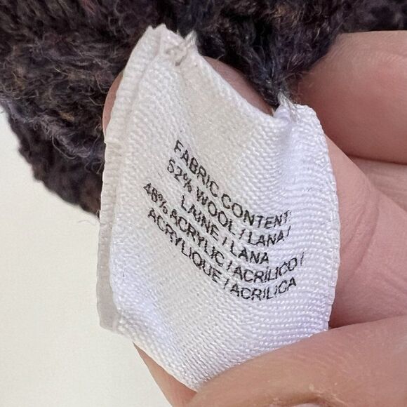 10 Crosby Derek Lam Burgundy Wool Blend Oversized V Neck Button Up Cardigan - Picture 9 of 9